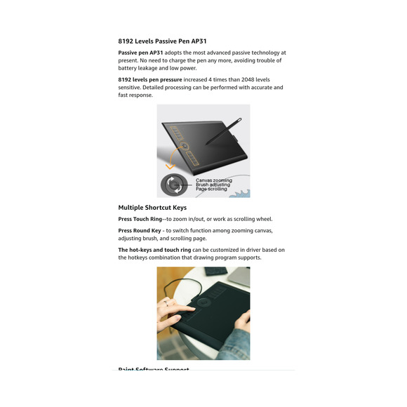 Gaomon M10K2018 Graphic Drawing Tablet 10"X6.25"! Works w/ Most Sketch Platforms - Picture 6 of 8